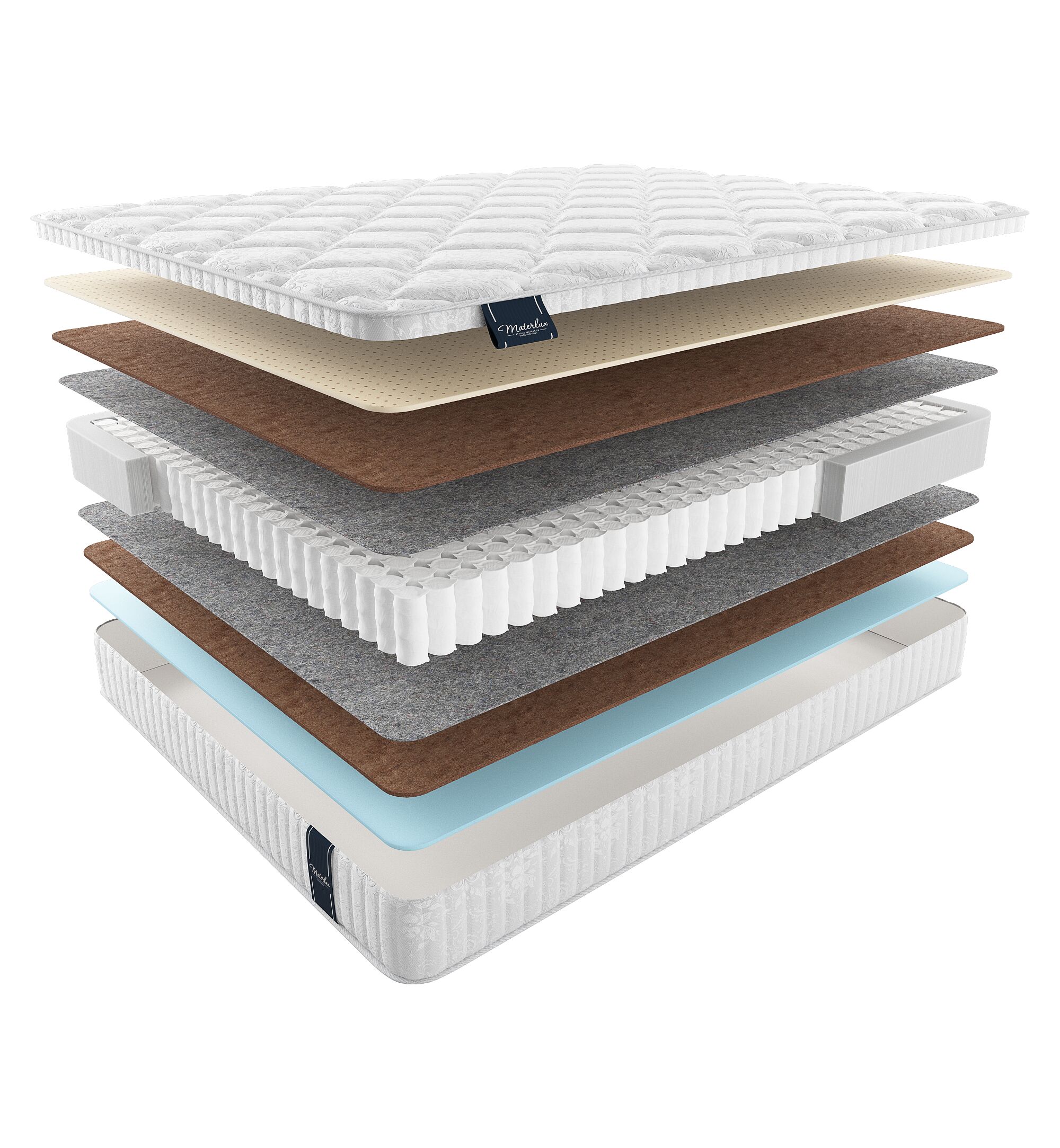 Матрас Materlux Comfort Lavaredo Light 205х210, Бежевый;белый;серый;серебристый, Lavaredo Light 
Матрас Materlux Comfort Lavaredo Light 205х210, Бежевый;белый;серый;серебристый, Lavaredo Light