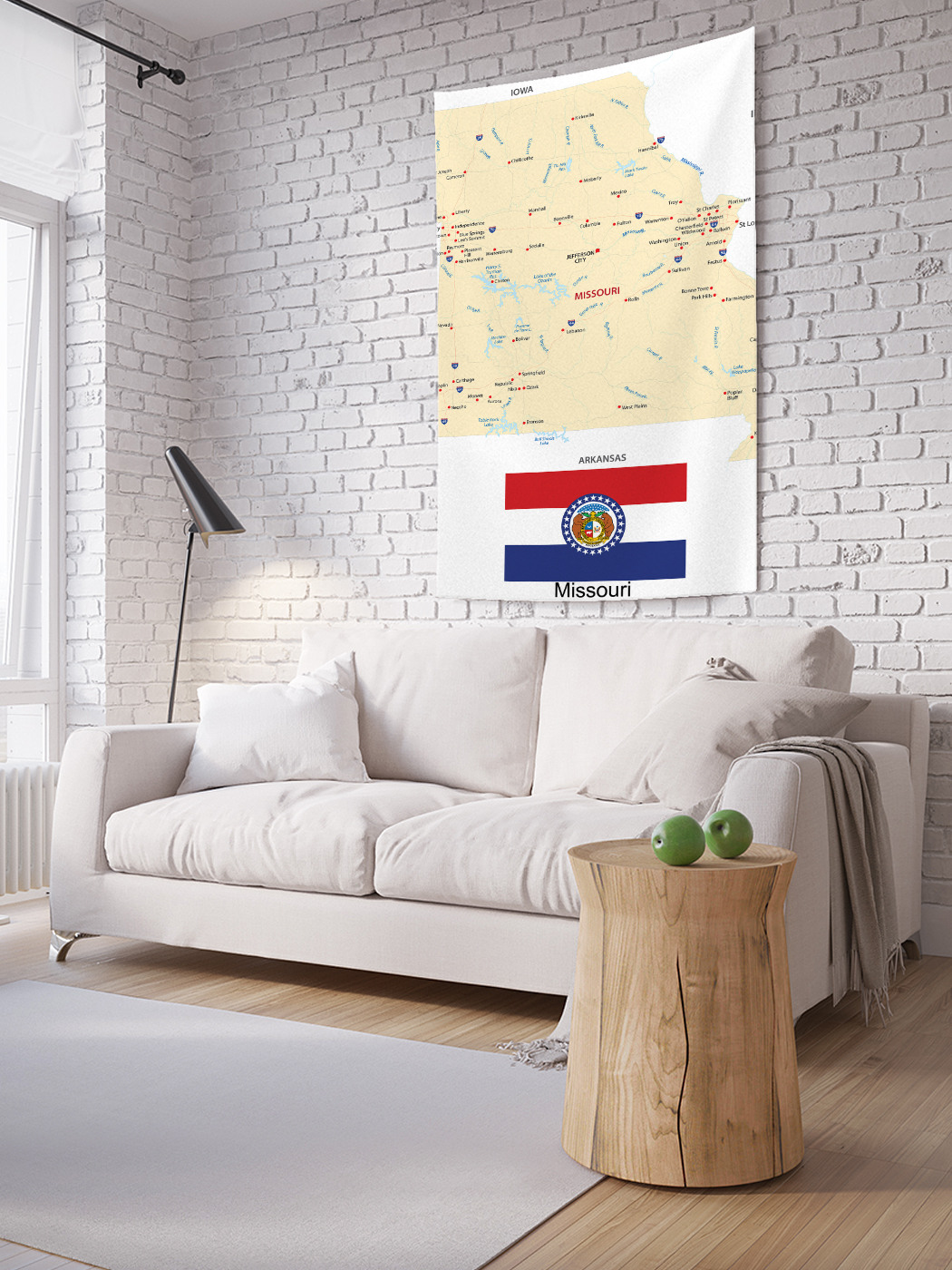 Вертикальное фотопанно на стену JoyArty Карта Штат Миссури 150x200 см, Карта Штат Миссури
Вертикальное фотопанно на стену JoyArty Карта Штат Миссури 150x200 см, Карта Штат Миссури