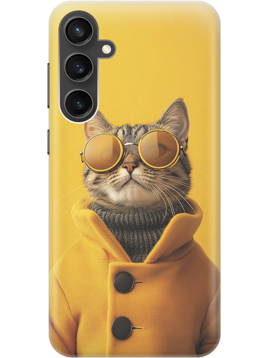 Силиконовый чехол на Samsung Galaxy S23 FE с принтом "Котик в желтых очках", Прозрачный;желтый;черный, 776581512
Силиконовый чехол на Samsung Galaxy S23 FE с принтом "Котик в желтых очках", Прозрачный;желтый;черный, 776581512