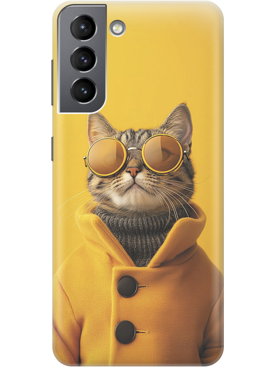 Силиконовый чехол на Samsung Galaxy S21 с принтом "Котик в желтых очках", Прозрачный;желтый;черный, 724125012
Силиконовый чехол на Samsung Galaxy S21 с принтом "Котик в желтых очках", Прозрачный;желтый;черный, 724125012