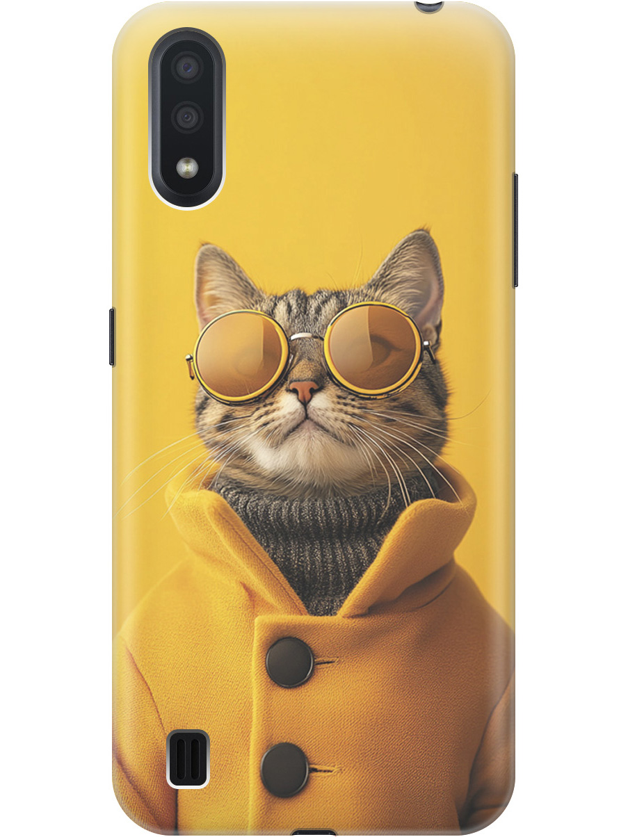 Силиконовый чехол на Samsung Galaxy A01 с принтом "Котик в желтых очках", Прозрачный;желтый;черный, 722444412
Силиконовый чехол на Samsung Galaxy A01 с принтом "Котик в желтых очках", Прозрачный;желтый;черный, 722444412