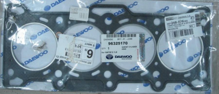 Прокладка ГБЦ CHEVROLET: Aveo T250/255 2006-2011, AVEO+KALOS(T200) 2003-2008, SPARK (100)
Прокладка ГБЦ CHEVROLET: Aveo T250/255 2006-2011, AVEO+KALOS(T200) 2003-2008, SPARK (100)