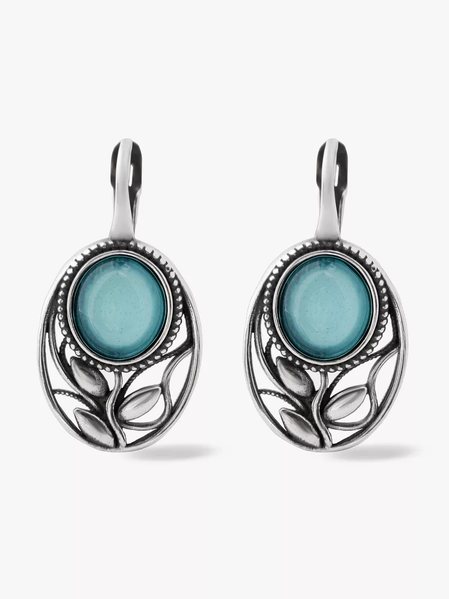 Серьги из латуни SHINE & BEAUTY 34315170, халцедон, 34315170 
Серьги из латуни SHINE & BEAUTY 34315170, халцедон, 34315170