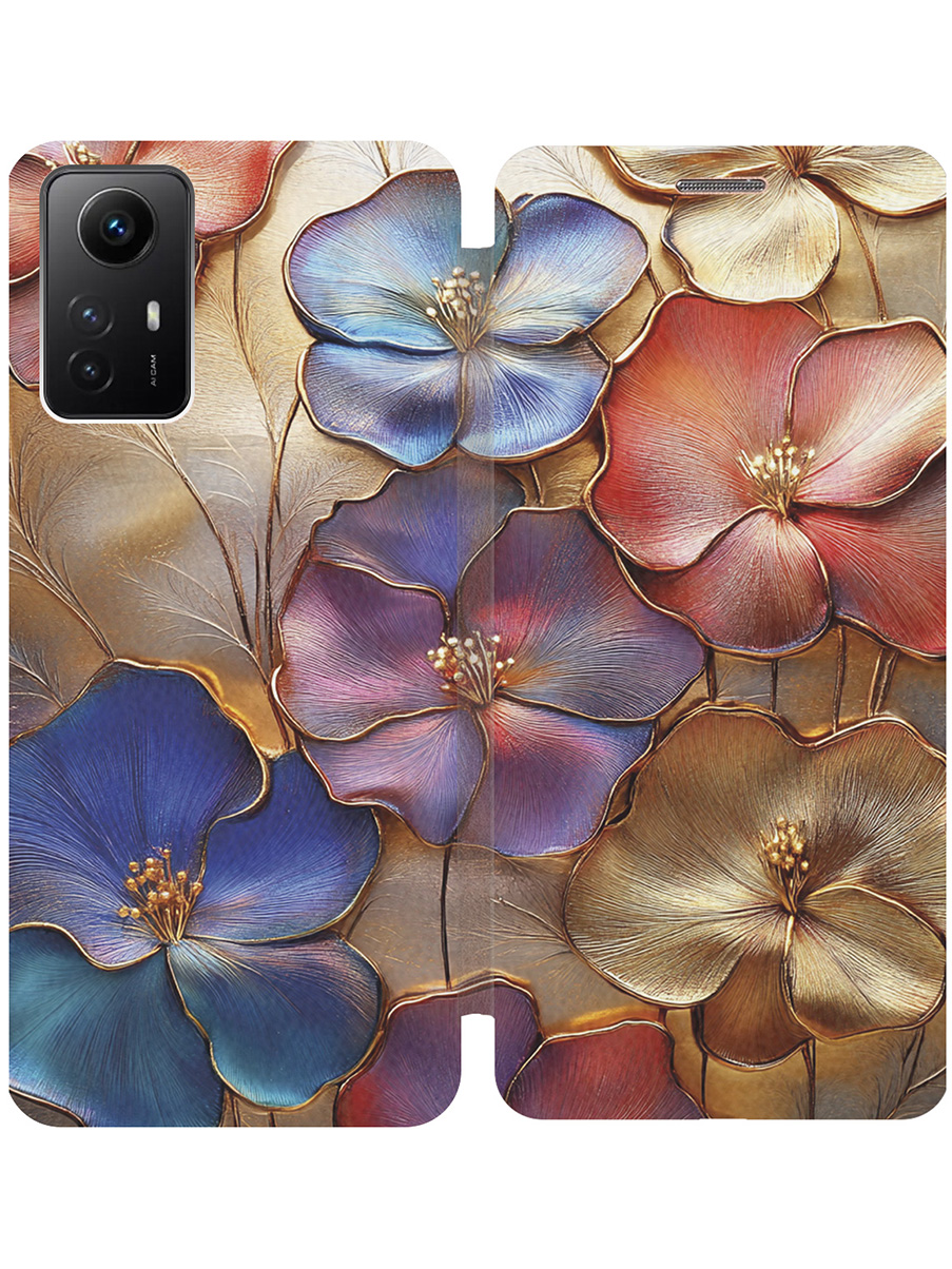 Чехол-книжка на Xiaomi Redmi Note 12s с принтом "Позолоченные цветы" золотой, Золотистый;красный;синий, 778676924
Чехол-книжка на Xiaomi Redmi Note 12s с принтом "Позолоченные цветы" золотой, Золотистый;красный;синий, 778676924