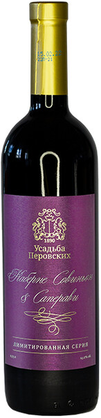 Вино Usadba Perovskih Cabernet Sauvignon Saperavi Limited Series красное, сухое, 750 мл
Вино Usadba Perovskih Cabernet Sauvignon Saperavi Limited Series красное, сухое, 750 мл