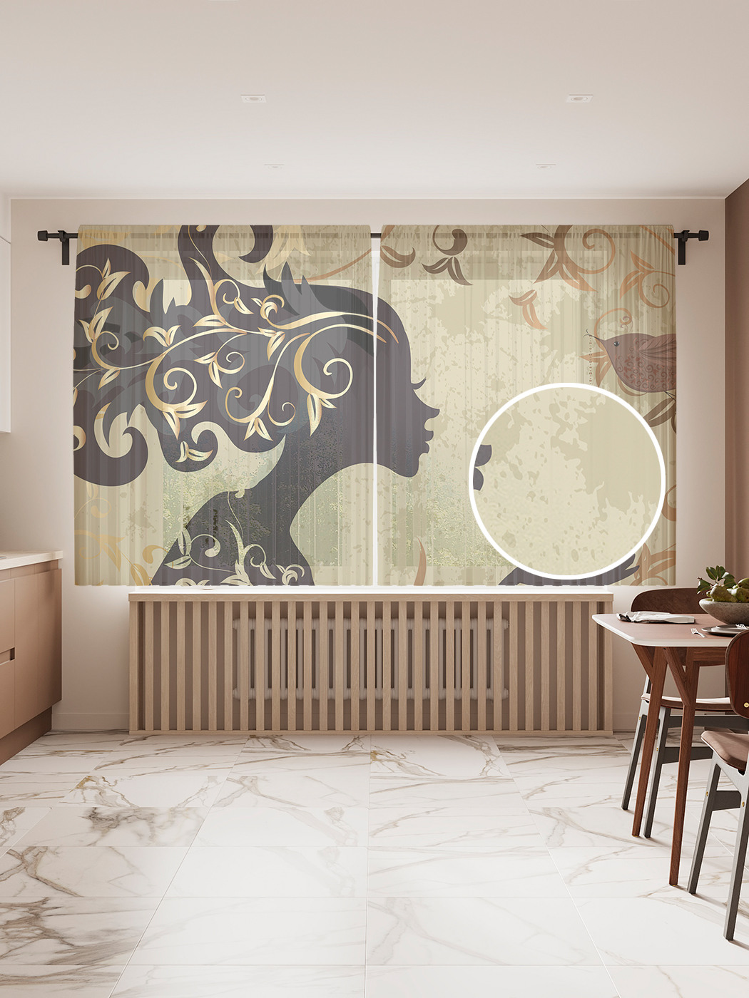 Фототюль JoyArty "Влюбленная фея", 145x180 см (2 полотна со шторной лентой + 50 крючков), Влюбленная фея
Фототюль JoyArty "Влюбленная фея", 145x180 см (2 полотна со шторной лентой + 50 крючков), Влюбленная фея