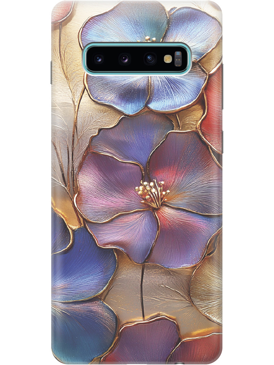 Силиконовый чехол на Samsung Galaxy S10+ с принтом "Позолоченные цветы", Прозрачный;золотистый;красный;синий, 720461124
Силиконовый чехол на Samsung Galaxy S10+ с принтом "Позолоченные цветы", Прозрачный;золотистый;красный;синий, 720461124
