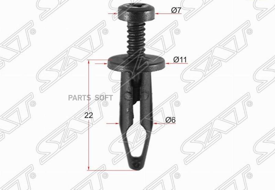 SAT ST-M11022 Клипса жабо GM 1 шт. 1шт 
SAT ST-M11022 Клипса жабо GM 1 шт. 1шт