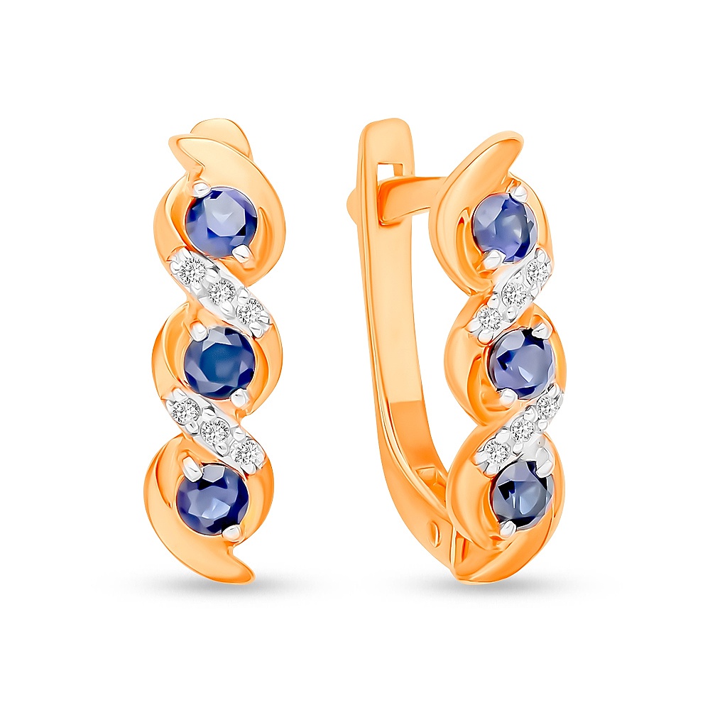 Серьги из красного золота 585Gold 102007157, сапфир искусственный/бриллиант, 102007157
Серьги из красного золота 585Gold 102007157, сапфир искусственный/бриллиант, 102007157