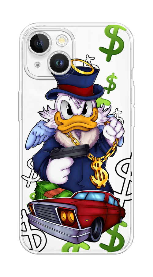 Чехол на Apple iPhone 15 Plus "Scrooge McDuck with a Gold Chain", Красный;синий;белый, 15650-1
Чехол на Apple iPhone 15 Plus "Scrooge McDuck with a Gold Chain", Красный;синий;белый, 15650-1