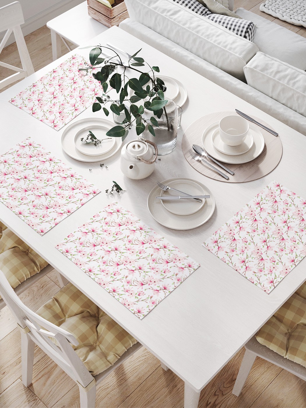 Комплект салфеток JoyArty "Нежная магнолия" для сервировки стола (32х46 см, 4 шт.), Розовый, Нежная магнолия
Комплект салфеток JoyArty "Нежная магнолия" для сервировки стола (32х46 см, 4 шт.), Розовый, Нежная магнолия