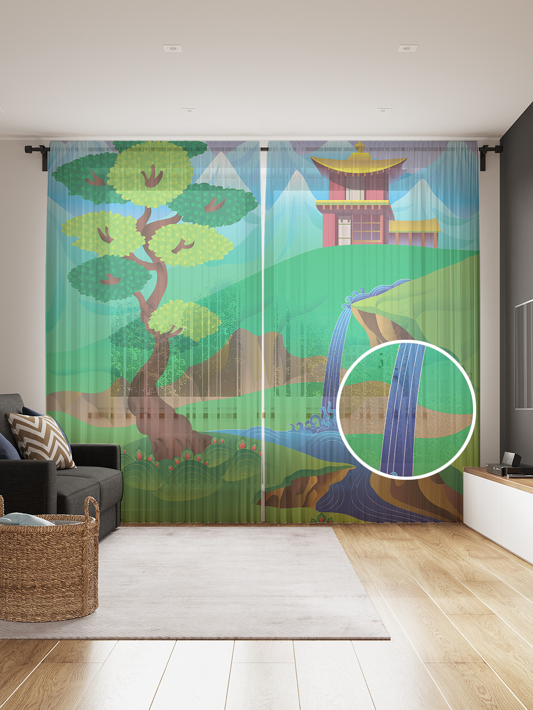 Фототюль JoyArty "Ручей с гор", 145x265см (2 полотна со шторной лентой + 50 крючков), Ручей с гор
Фототюль JoyArty "Ручей с гор", 145x265см (2 полотна со шторной лентой + 50 крючков), Ручей с гор