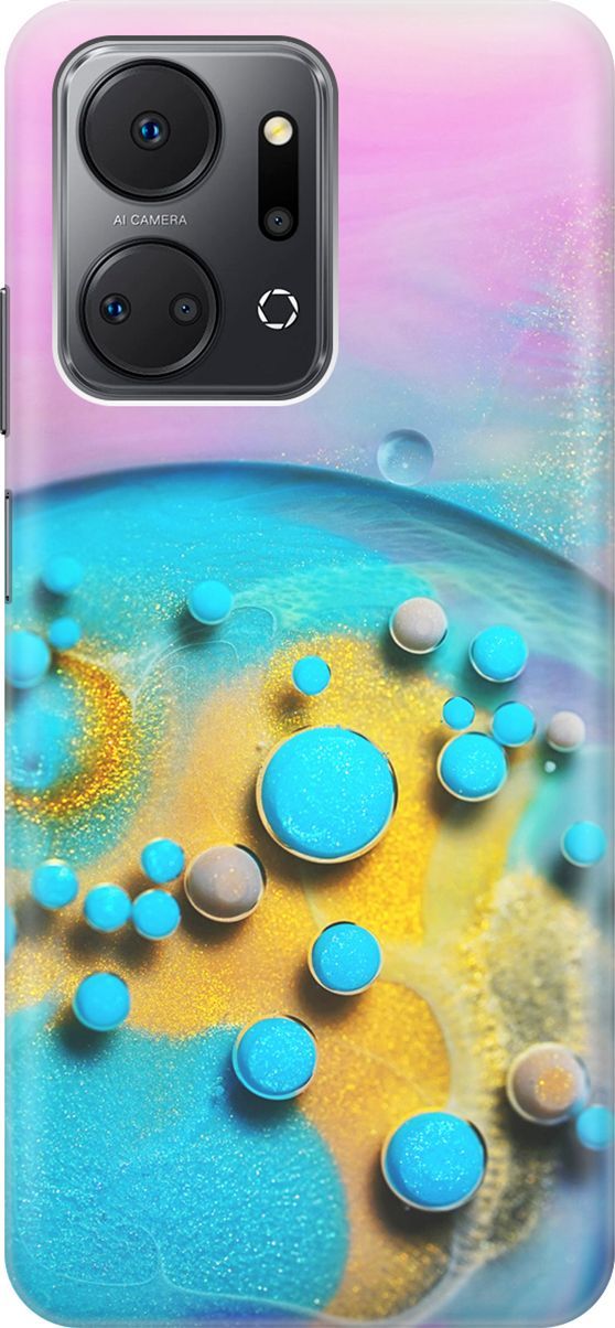 Силиконовый чехол на Honor X7a с эффектом блеска "Цветные капли", Голубой;оранжевый, 159384
Силиконовый чехол на Honor X7a с эффектом блеска "Цветные капли", Голубой;оранжевый, 159384