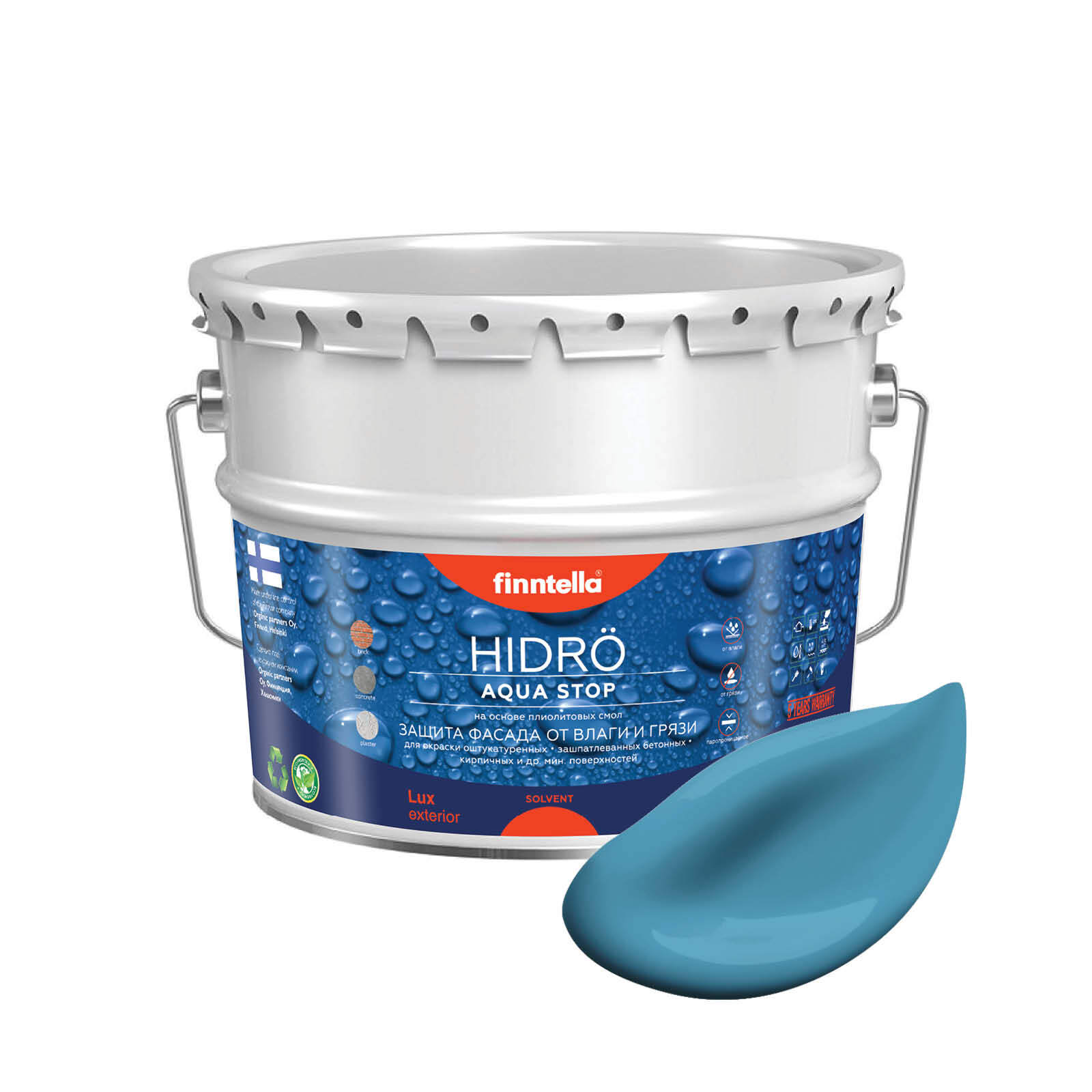 Краска HIDRO, AIHIO голубой, 9л, HIDRO самоочищающаяся фасадная со свойствами лотоса, плиолит-полиуретановая
Краска HIDRO, AIHIO голубой, 9л, HIDRO самоочищающаяся фасадная со свойствами лотоса, плиолит-полиуретановая