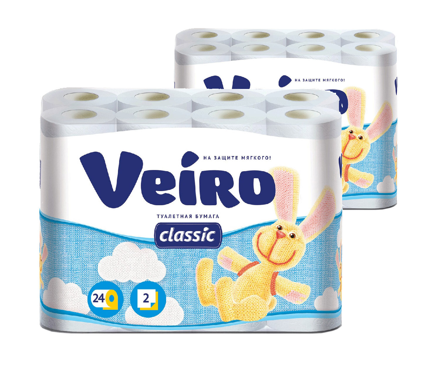 Туалетная бумага VEIRO Classic 2 слоя, 48 рулонов в 2 упаковках, белая, без ароматизатора, VIR5с2242S24RPack2
Туалетная бумага VEIRO Classic 2 слоя, 48 рулонов в 2 упаковках, белая, без ароматизатора, VIR5с2242S24RPack2