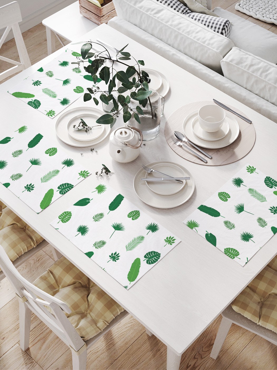 Комплект салфеток JoyArty "Живые тропические листья" для сервировки стола (32х46 см, 4 шт), Зеленый, Живые тропические листья
Комплект салфеток JoyArty "Живые тропические листья" для сервировки стола (32х46 см, 4 шт), Зеленый, Живые тропические листья