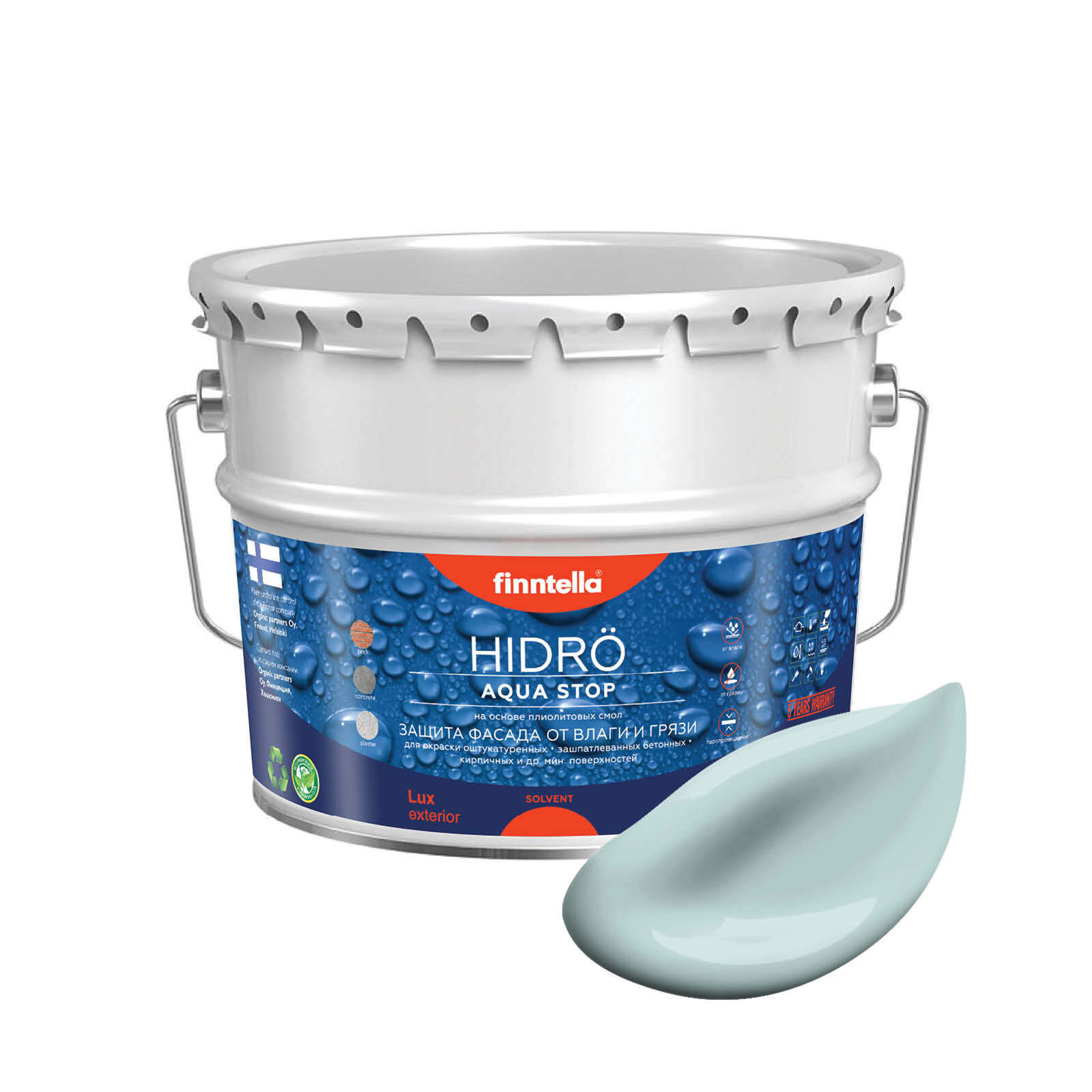 Краска HIDRO, AAMU светло-голубой, 9л, HIDRO самоочищающаяся фасадная со свойствами лотоса, плиолит-полиуретановая
Краска HIDRO, AAMU светло-голубой, 9л, HIDRO самоочищающаяся фасадная со свойствами лотоса, плиолит-полиуретановая