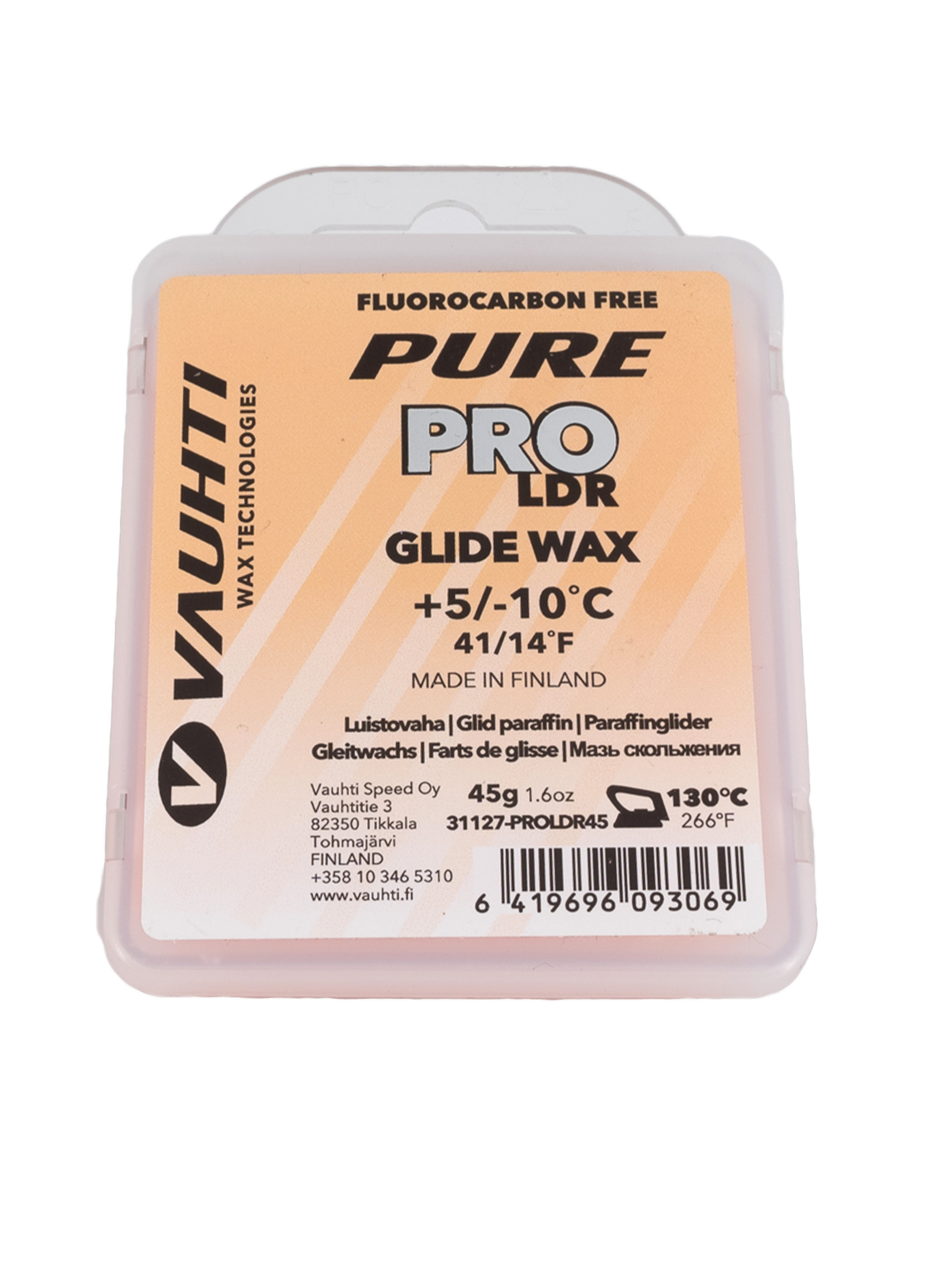 Мазь лыжная скольжения парафин VAUHTI Pure PRO LDR +5C/-10C EV31127-PROLDR45, Синий, Pure Pro
Мазь лыжная скольжения парафин VAUHTI Pure PRO LDR +5C/-10C EV31127-PROLDR45, Синий, Pure Pro