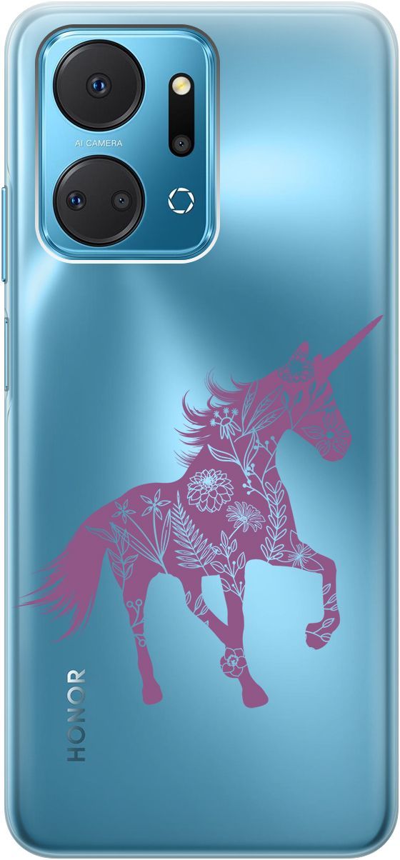 Силиконовый чехол на Honor X7a с 3D принтом "Floral Unicorn" прозрачный, Прозрачный;фиолетовый, 159389
Силиконовый чехол на Honor X7a с 3D принтом "Floral Unicorn" прозрачный, Прозрачный;фиолетовый, 159389