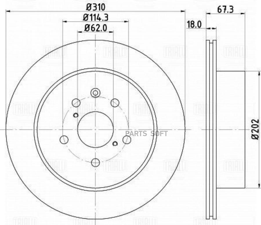 TRIALLI DF198003 Диск тормозной Lexus IS (05-)/GS (05-) зад. d=310 (DF 198003) 1шт
TRIALLI DF198003 Диск тормозной Lexus IS (05-)/GS (05-) зад. d=310 (DF 198003) 1шт