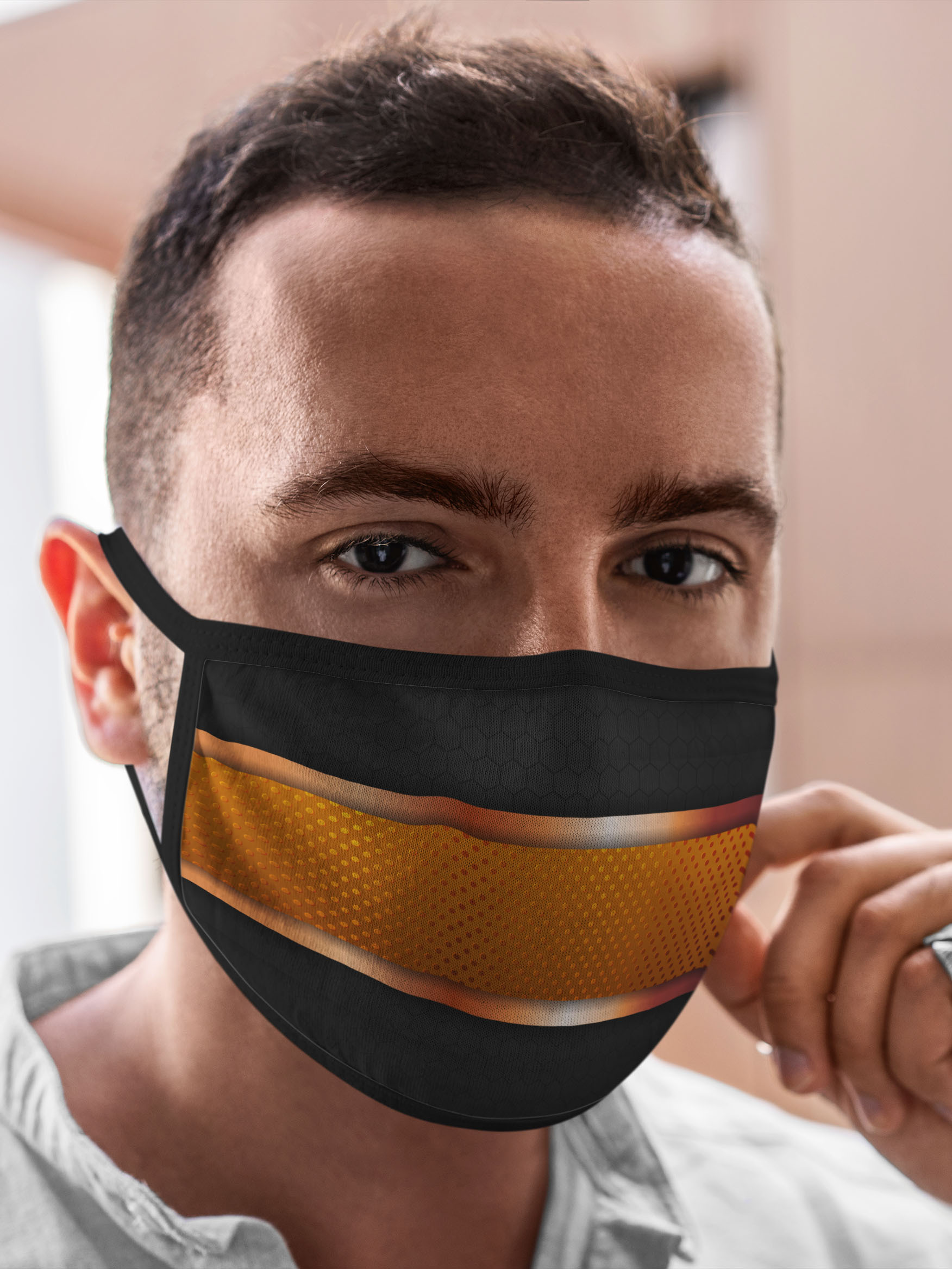 Многоразовая маска унисекс Burnettie Текстуры 3D Gold Black, Разноцветный, Текстуры 3D Gold Black
Многоразовая маска унисекс Burnettie Текстуры 3D Gold Black, Разноцветный, Текстуры 3D Gold Black