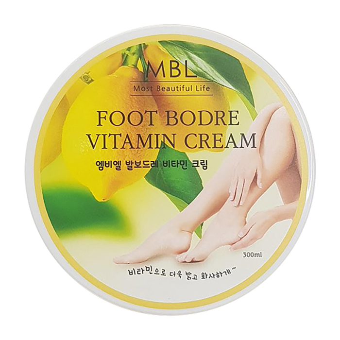 Крем для ног MBL Foot Bodre Vitamin Cream, Увлажняющий крем для свежести кожи ног с экстрактами лимона и зеленого чая
Крем для ног MBL Foot Bodre Vitamin Cream, Увлажняющий крем для свежести кожи ног с экстрактами лимона и зеленого чая