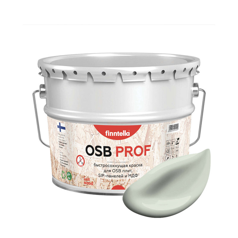 Краска OSB Prof, PINNATTU светло серо-зеленый, 9л, OSB PROF специализированная для ОСБ плит. Высокоадгезионная. Самогрунтующая.
Краска OSB Prof, PINNATTU светло серо-зеленый, 9л, OSB PROF специализированная для ОСБ плит. Высокоадгезионная. Самогрунтующая.