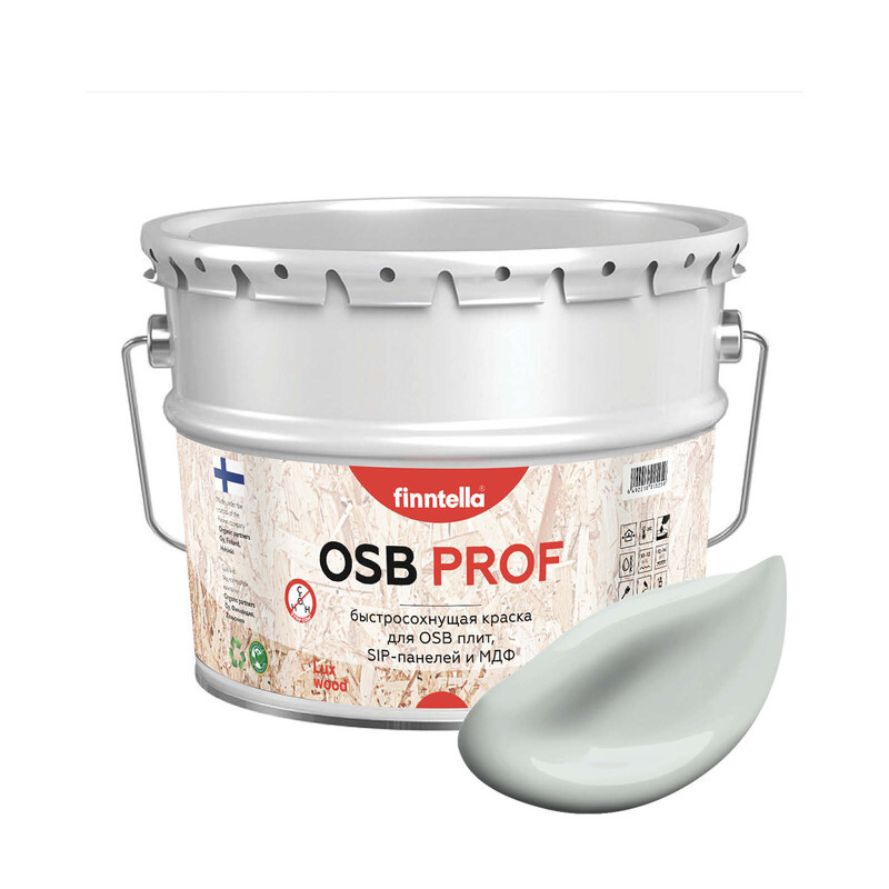 Краска OSB Prof, SUMU бледно-серый, 9л, OSB PROF специализированная для ОСБ плит. Высокоадгезионная. Самогрунтующая.
Краска OSB Prof, SUMU бледно-серый, 9л, OSB PROF специализированная для ОСБ плит. Высокоадгезионная. Самогрунтующая.