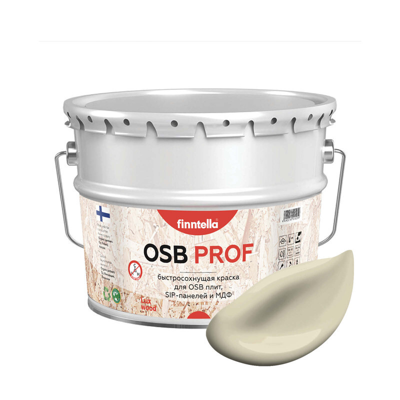 Краска OSB Prof, VEHNA светло-песочный, 9л, Желтый, OSB PROF специализированная для ОСБ плит. Высокоадгезионная. Самогрунтующая.
Краска OSB Prof, VEHNA светло-песочный, 9л, Желтый, OSB PROF специализированная для ОСБ плит. Высокоадгезионная. Самогрунтующая.