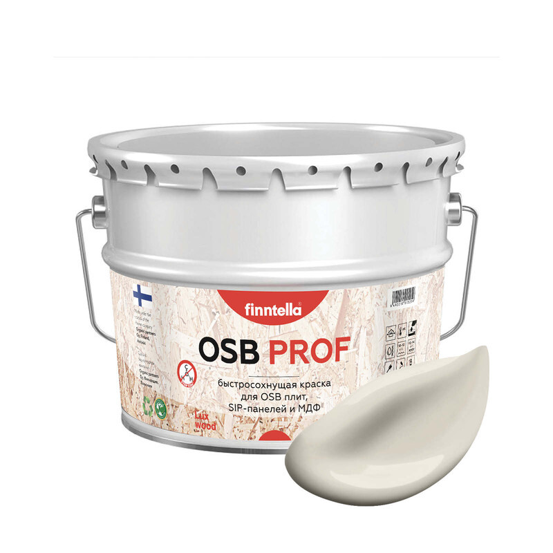 Краска OSB Prof, KUISKAUS Светло-бежевый, 9л, OSB PROF специализированная для ОСБ плит. Высокоадгезионная. Самогрунтующая.
Краска OSB Prof, KUISKAUS Светло-бежевый, 9л, OSB PROF специализированная для ОСБ плит. Высокоадгезионная. Самогрунтующая.