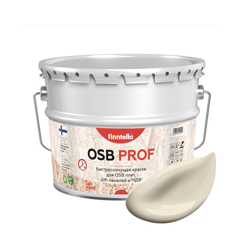 Краска OSB Prof, LIINAVAATTEET Светло-бежевый, 9л, OSB PROF специализированная для ОСБ плит. Высокоадгезионная. Самогрунтующая.
Краска OSB Prof, LIINAVAATTEET Светло-бежевый, 9л, OSB PROF специализированная для ОСБ плит. Высокоадгезионная. Самогрунтующая.