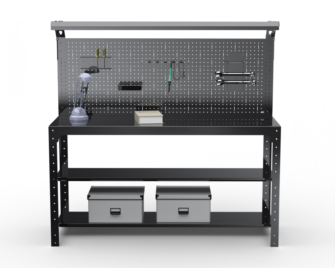 Стол металлический Metalex 201616 KIT 750х1300х400 2 полки + перфопанель с освещением
Стол металлический Metalex 201616 KIT 750х1300х400 2 полки + перфопанель с освещением
