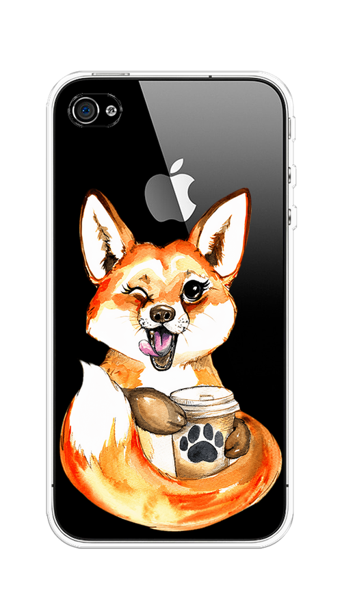 Чехол на Apple iPhone 4/4S "Подмигивающая лиса с кофе", Оранжевый;белый;коричневый, 10150-4
Чехол на Apple iPhone 4/4S "Подмигивающая лиса с кофе", Оранжевый;белый;коричневый, 10150-4