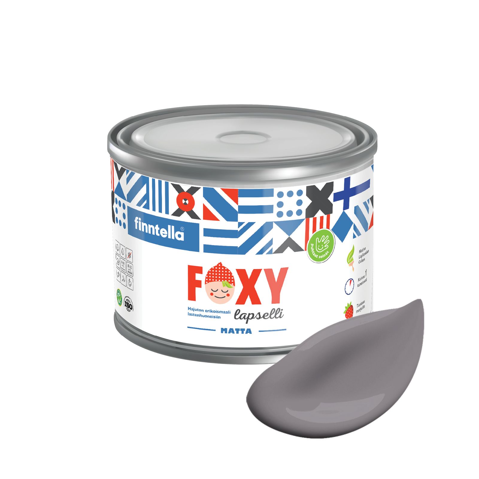 Краска для детской комнаты FOXY LAPSELLI matte, финская краска, матовая, моющаяся, цвет TI, Серый, для детской комнаты FOXY LAPSELLI matte, финская матовая, моющаяся
Краска для детской комнаты FOXY LAPSELLI matte, финская краска, матовая, моющаяся, цвет TI, Серый, для детской комнаты FOXY LAPSELLI matte, финская матовая, моющаяся