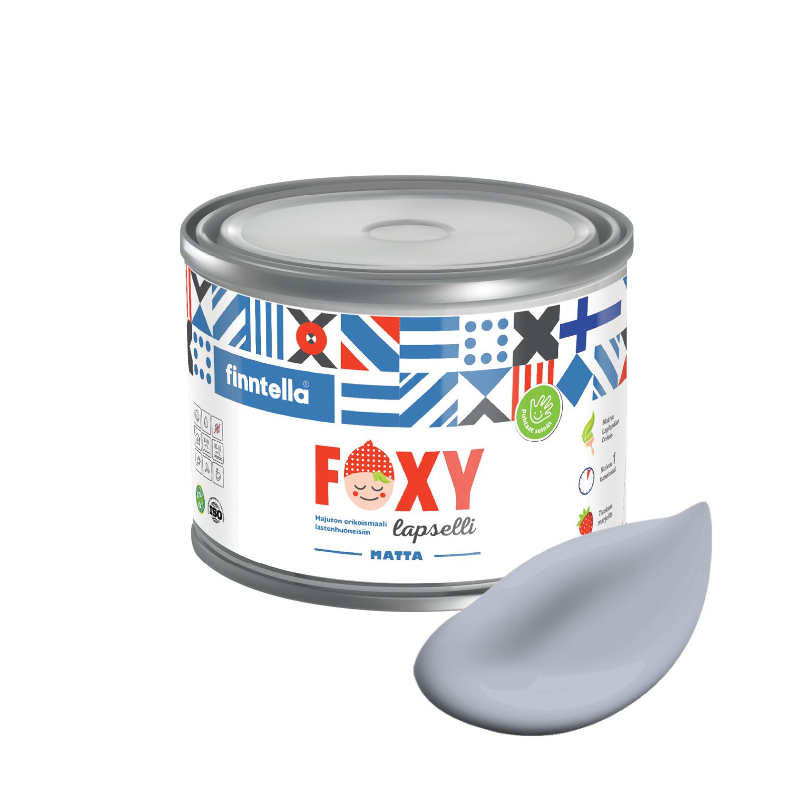 Краска для детской комнаты FOXY LAPSELLI matte, финская краска, матовая, моющаяся, цвет PO, Серый, для детской комнаты FOXY LAPSELLI matte, финская матовая, моющаяся
Краска для детской комнаты FOXY LAPSELLI matte, финская краска, матовая, моющаяся, цвет PO, Серый, для детской комнаты FOXY LAPSELLI matte, финская матовая, моющаяся
