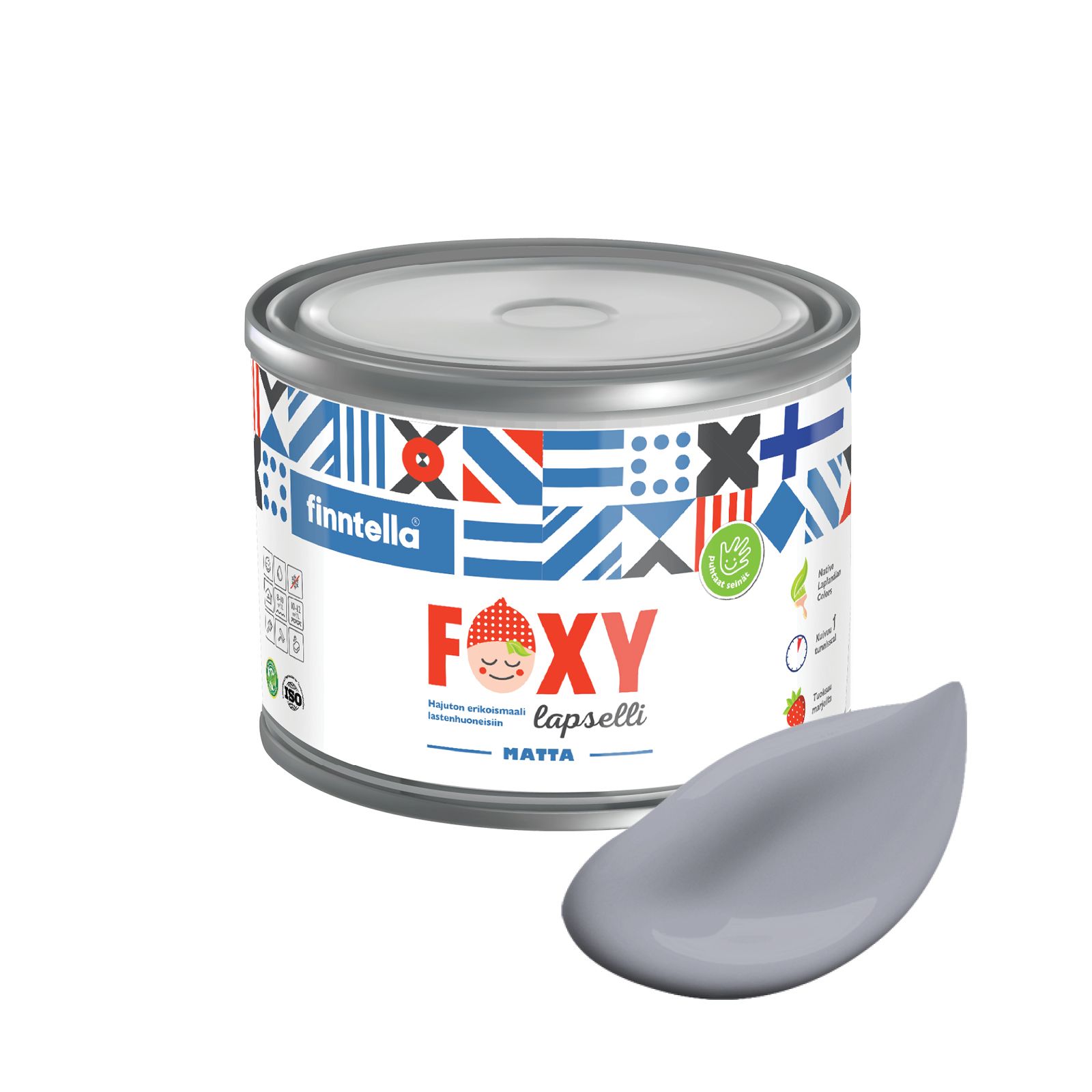 Краска для детской комнаты FOXY LAPSELLI matte, финская краска, матовая, моющаяся, цвет SO, Серый, для детской комнаты FOXY LAPSELLI matte, финская матовая, моющаяся
Краска для детской комнаты FOXY LAPSELLI matte, финская краска, матовая, моющаяся, цвет SO, Серый, для детской комнаты FOXY LAPSELLI matte, финская матовая, моющаяся