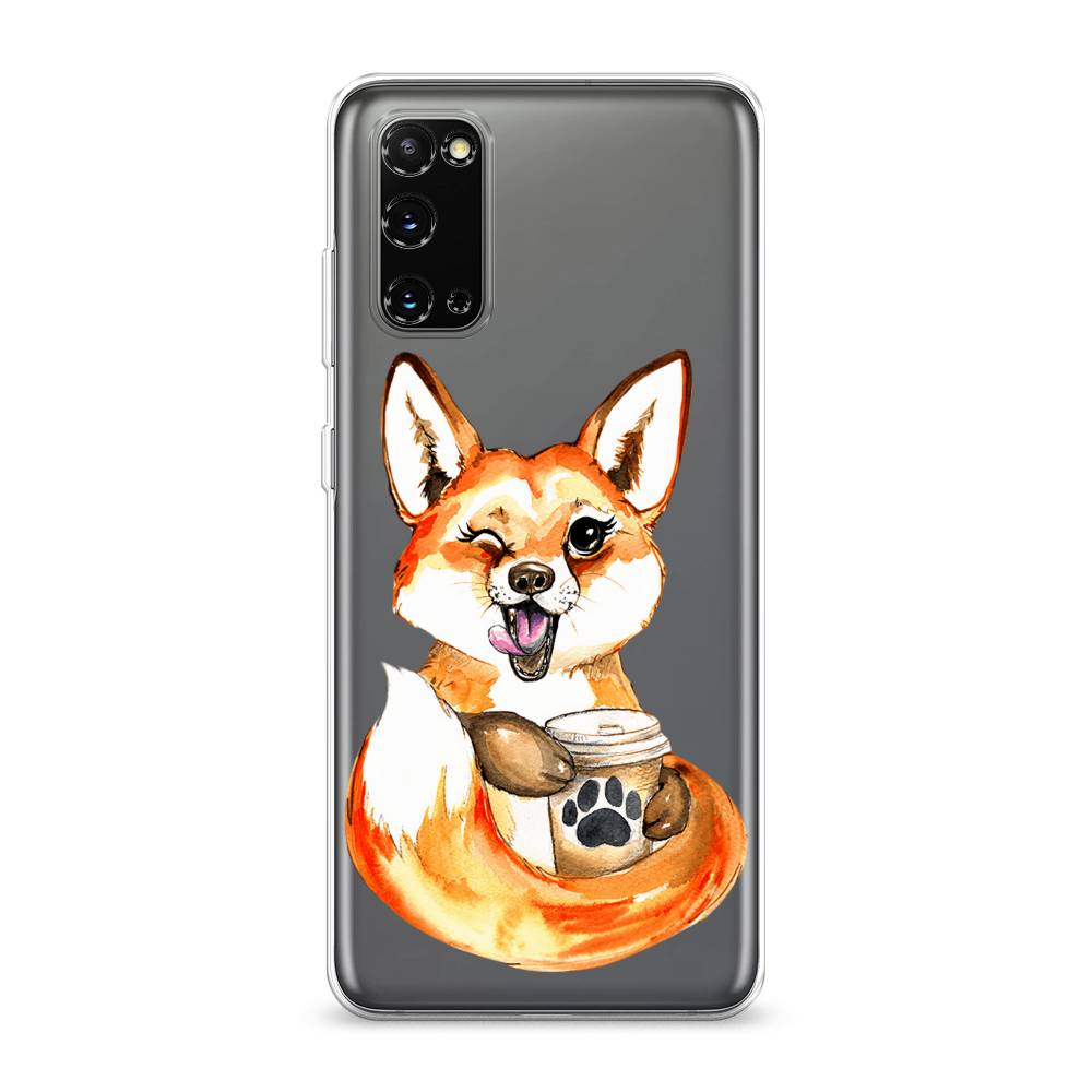 Чехол на Samsung Galaxy S20 "Подмигивающая лиса с кофе", Оранжевый;белый;коричневый, 29250-4
Чехол на Samsung Galaxy S20 "Подмигивающая лиса с кофе", Оранжевый;белый;коричневый, 29250-4