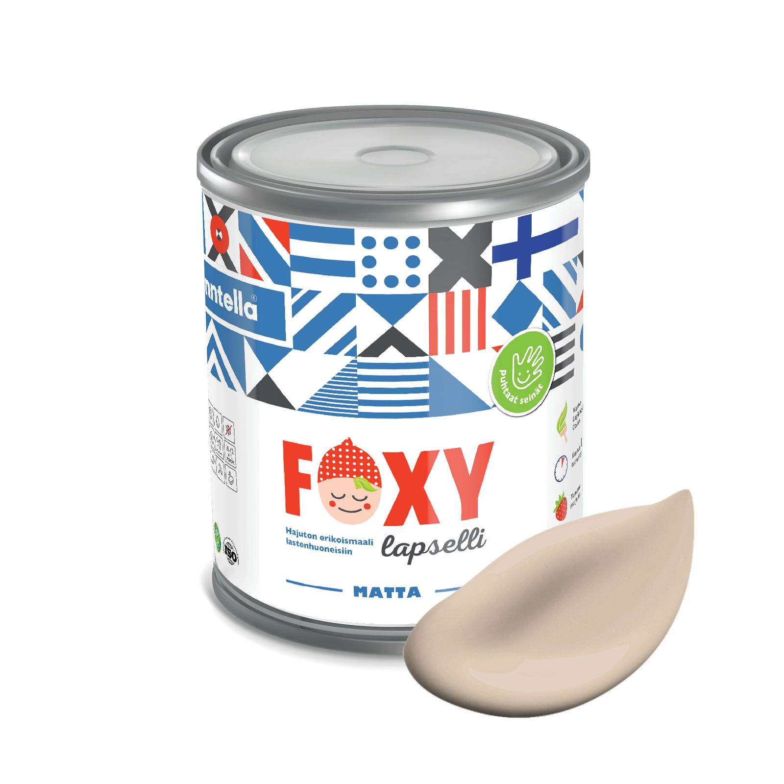 Краска для детской комнаты FOXY LAPSELLI matte, финская краска, матовая, моющаяся, цвет VO, Бежевый, для детской комнаты FOXY LAPSELLI matte, финская матовая, моющаяся
Краска для детской комнаты FOXY LAPSELLI matte, финская краска, матовая, моющаяся, цвет VO, Бежевый, для детской комнаты FOXY LAPSELLI matte, финская матовая, моющаяся