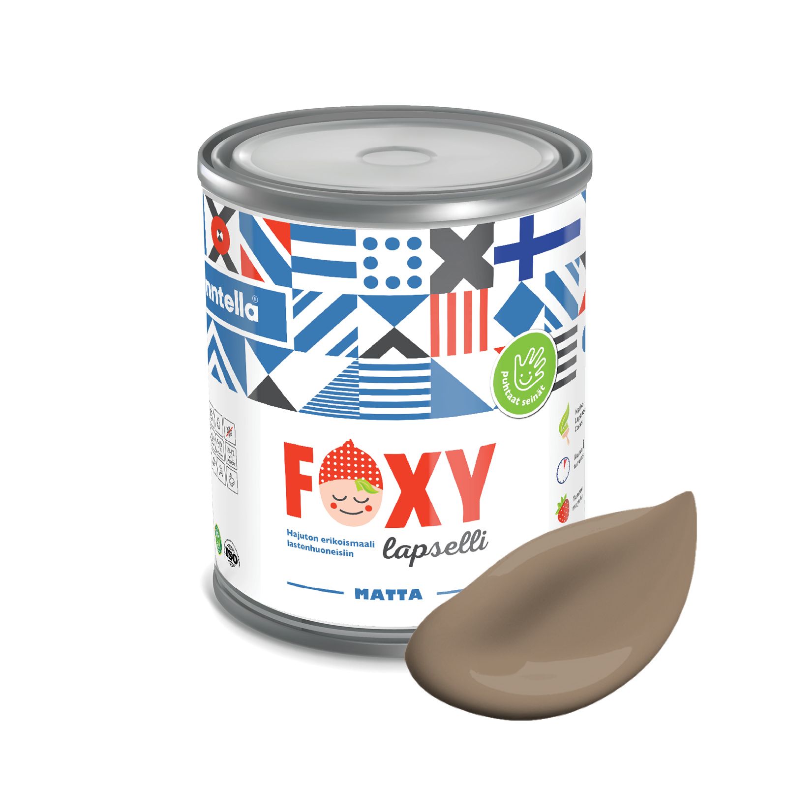 Краска для детской комнаты FOXY LAPSELLI matte, финская краска, матовая, моющаяся, цвет TA, Коричневый, для детской комнаты FOXY LAPSELLI matte, финская матовая, моющаяся
Краска для детской комнаты FOXY LAPSELLI matte, финская краска, матовая, моющаяся, цвет TA, Коричневый, для детской комнаты FOXY LAPSELLI matte, финская матовая, моющаяся