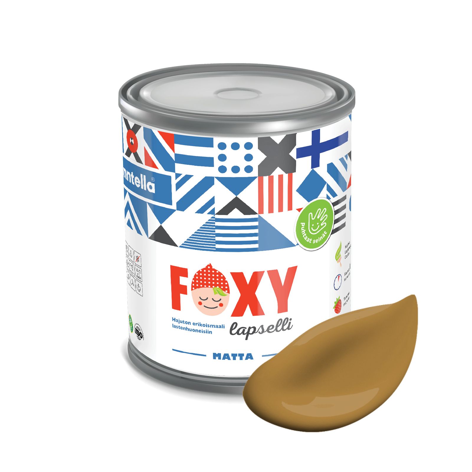 Краска для детской комнаты FOXY LAPSELLI matte, финская краска, матовая, моющаяся, цвет OR, Коричневый, для детской комнаты FOXY LAPSELLI matte, финская матовая, моющаяся
Краска для детской комнаты FOXY LAPSELLI matte, финская краска, матовая, моющаяся, цвет OR, Коричневый, для детской комнаты FOXY LAPSELLI matte, финская матовая, моющаяся