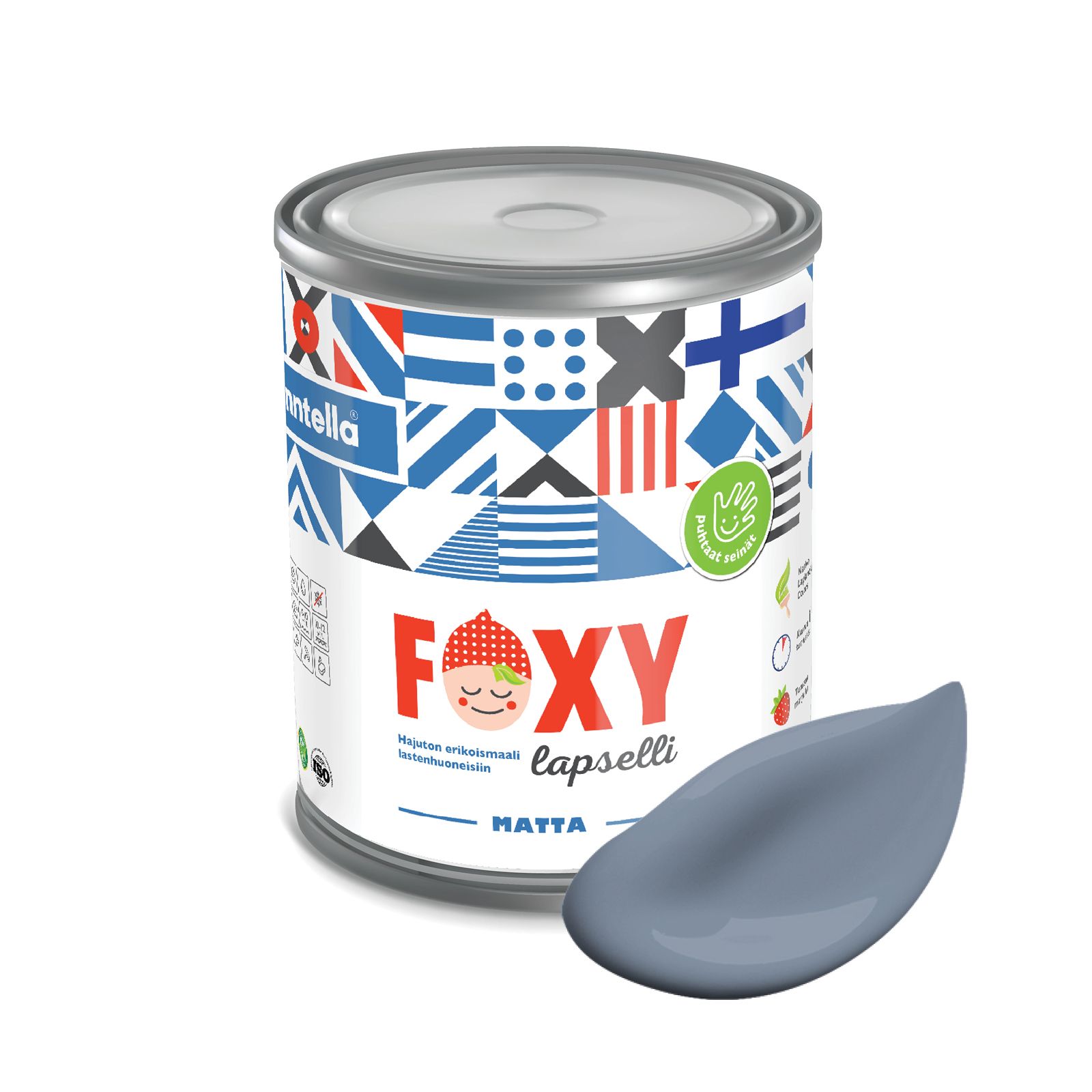 Краска для детской комнаты FOXY LAPSELLI matte, финская краска, матовая, моющаяся, цвет KA, Серый, для детской комнаты FOXY LAPSELLI matte, финская матовая, моющаяся
Краска для детской комнаты FOXY LAPSELLI matte, финская краска, матовая, моющаяся, цвет KA, Серый, для детской комнаты FOXY LAPSELLI matte, финская матовая, моющаяся