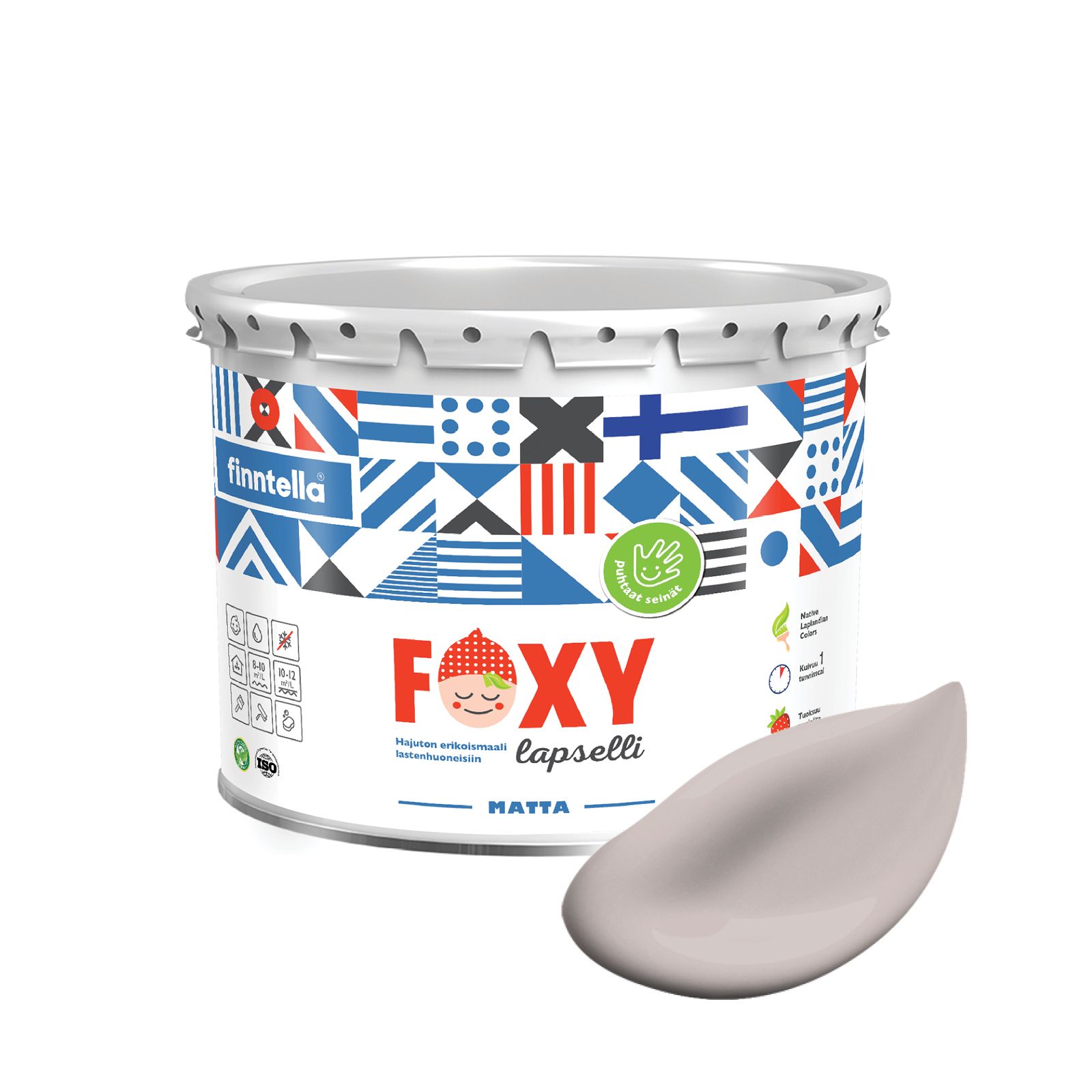 Краска для детской комнаты FOXY LAPSELLI matte, финская краска, матовая, моющаяся, цвет ES, Бежевый, для детской комнаты FOXY LAPSELLI matte, финская матовая, моющаяся
Краска для детской комнаты FOXY LAPSELLI matte, финская краска, матовая, моющаяся, цвет ES, Бежевый, для детской комнаты FOXY LAPSELLI matte, финская матовая, моющаяся