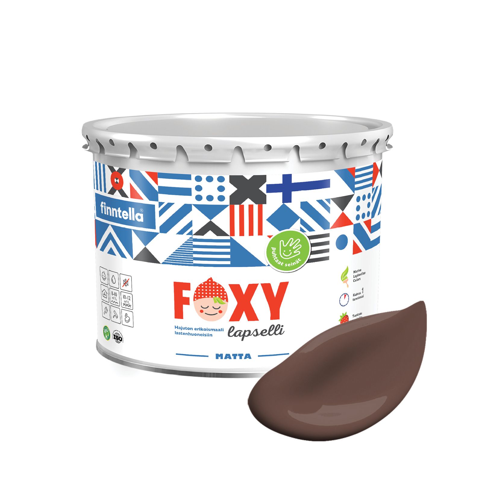 Краска для детской комнаты FOXY LAPSELLI matte, финская краска, матовая, моющаяся, цвет KA, Коричневый, для детской комнаты FOXY LAPSELLI matte, финская матовая, моющаяся
Краска для детской комнаты FOXY LAPSELLI matte, финская краска, матовая, моющаяся, цвет KA, Коричневый, для детской комнаты FOXY LAPSELLI matte, финская матовая, моющаяся