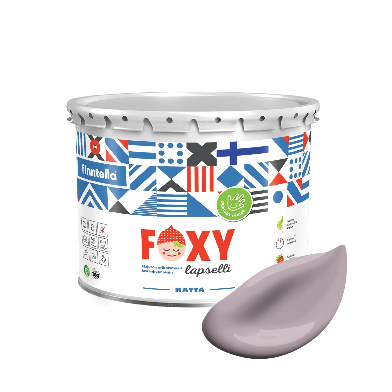 Краска для детской комнаты FOXY LAPSELLI matte, финская краска, матовая, моющаяся, цвет LI, Серый, для детской комнаты FOXY LAPSELLI matte, финская матовая, моющаяся
Краска для детской комнаты FOXY LAPSELLI matte, финская краска, матовая, моющаяся, цвет LI, Серый, для детской комнаты FOXY LAPSELLI matte, финская матовая, моющаяся