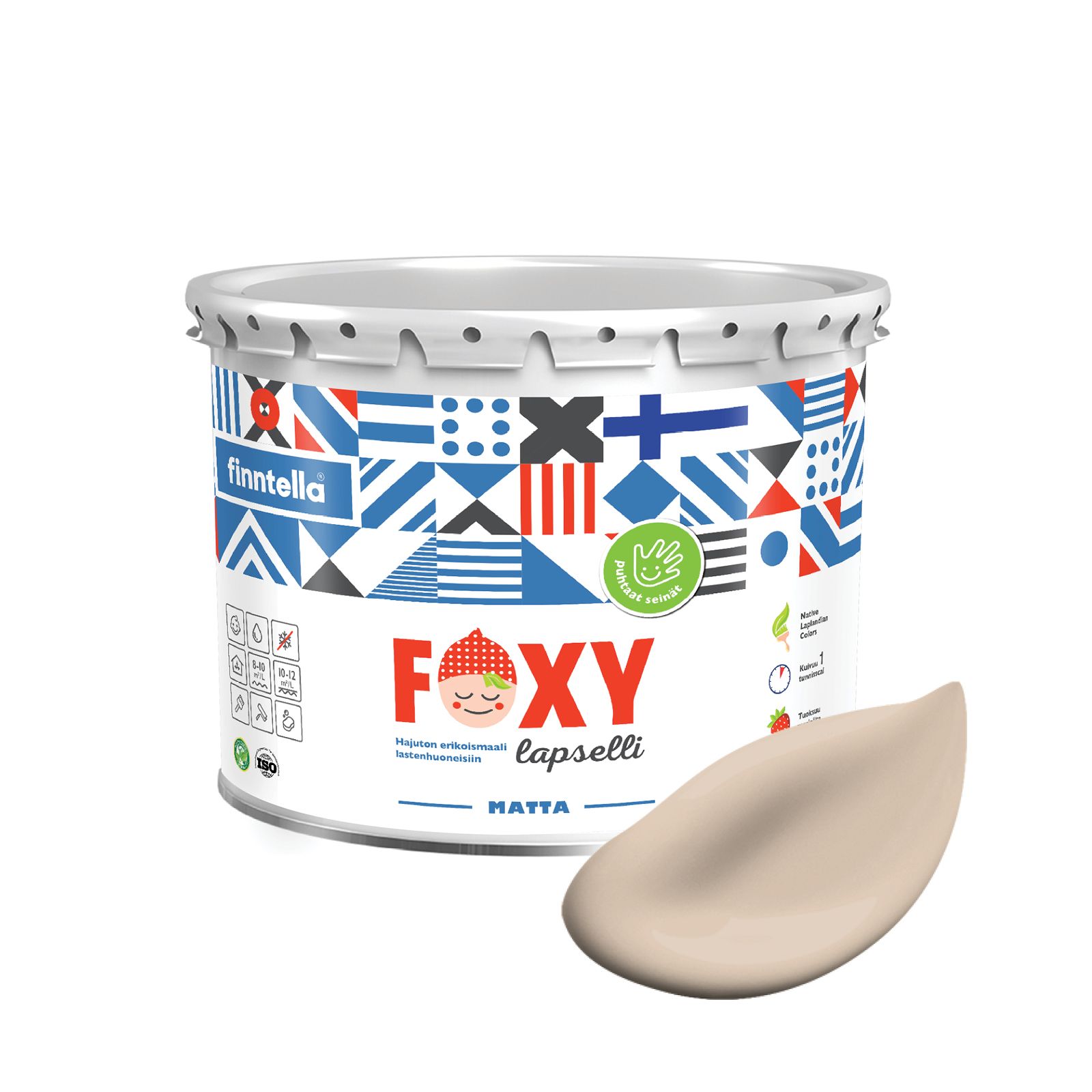 Краска для детской комнаты FOXY LAPSELLI matte, финская краска, матовая, моющаяся, цвет HY, Бежевый, для детской комнаты FOXY LAPSELLI matte, финская матовая, моющаяся
Краска для детской комнаты FOXY LAPSELLI matte, финская краска, матовая, моющаяся, цвет HY, Бежевый, для детской комнаты FOXY LAPSELLI matte, финская матовая, моющаяся