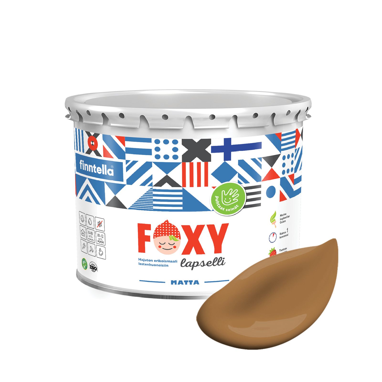 Краска для детской комнаты FOXY LAPSELLI matte, финская краска, матовая, моющаяся, цвет KU, Коричневый, для детской комнаты FOXY LAPSELLI matte, финская матовая, моющаяся
Краска для детской комнаты FOXY LAPSELLI matte, финская краска, матовая, моющаяся, цвет KU, Коричневый, для детской комнаты FOXY LAPSELLI matte, финская матовая, моющаяся