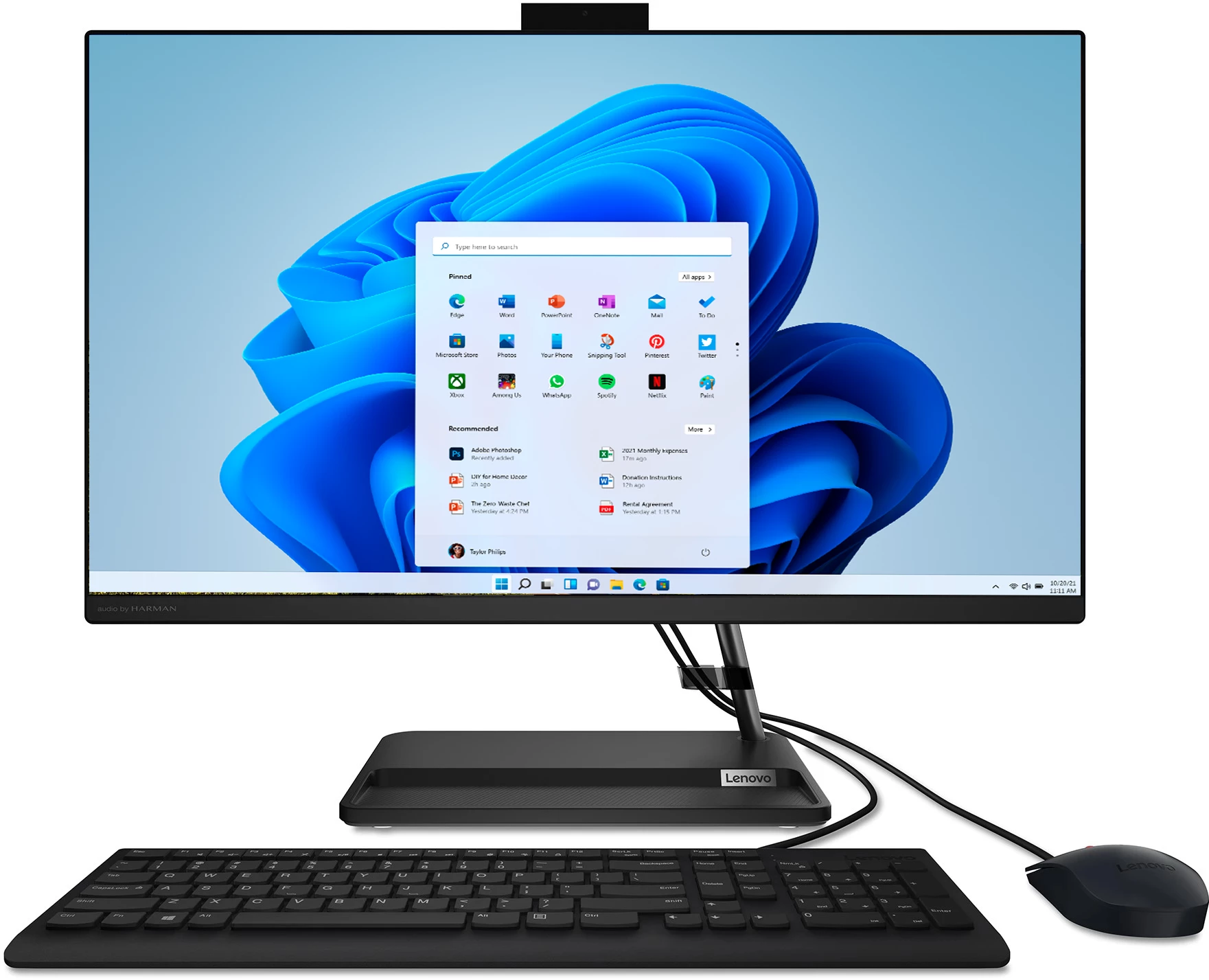 фото Моноблок lenovo ideacentre aio 3 gen 6 black (f0fy0053rk)