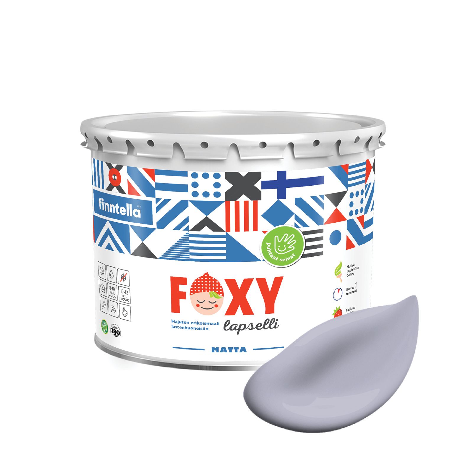 Краска для детской комнаты FOXY LAPSELLI matte, финская краска, матовая, моющаяся, цвет KA, Серый, для детской комнаты FOXY LAPSELLI matte, финская матовая, моющаяся
Краска для детской комнаты FOXY LAPSELLI matte, финская краска, матовая, моющаяся, цвет KA, Серый, для детской комнаты FOXY LAPSELLI matte, финская матовая, моющаяся