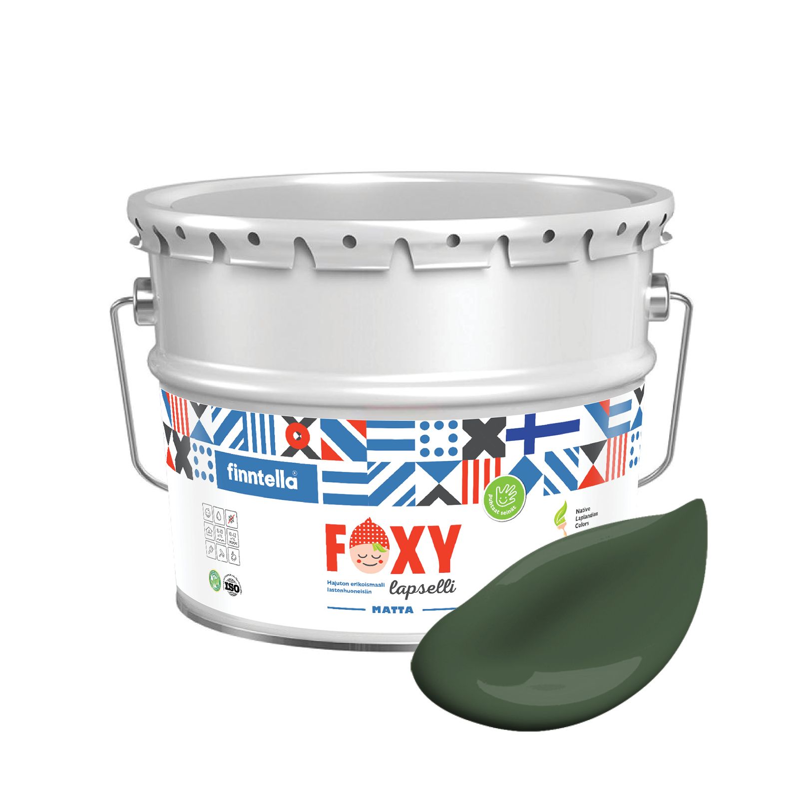 Краска для детской комнаты FOXY LAPSELLI matte, финская краска, матовая, моющаяся, цвет FI, Зеленый, для детской комнаты FOXY LAPSELLI matte, финская матовая, моющаяся
Краска для детской комнаты FOXY LAPSELLI matte, финская краска, матовая, моющаяся, цвет FI, Зеленый, для детской комнаты FOXY LAPSELLI matte, финская матовая, моющаяся