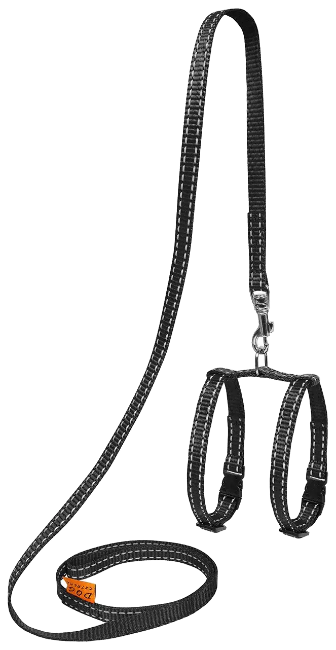 Шлейка с поводком для морских свинок и крыс Collar Dog Extremе нейлоновая черная 12-22 см, Черный
Шлейка с поводком для морских свинок и крыс Collar Dog Extremе нейлоновая черная 12-22 см, Черный